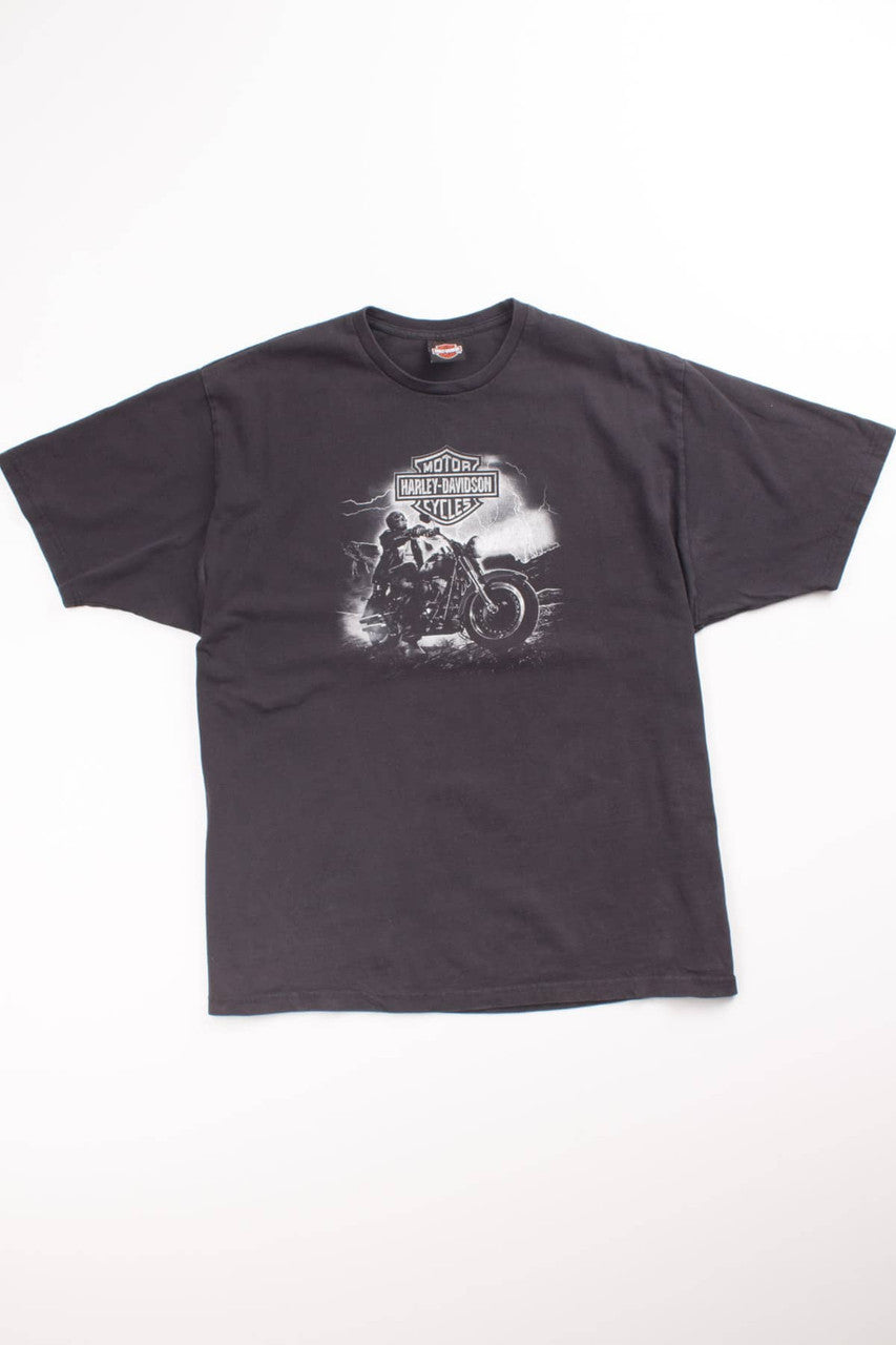 Night Riding Skelton Harley Davidson T-Shirt