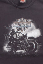 Night Riding Skelton Harley Davidson T-Shirt