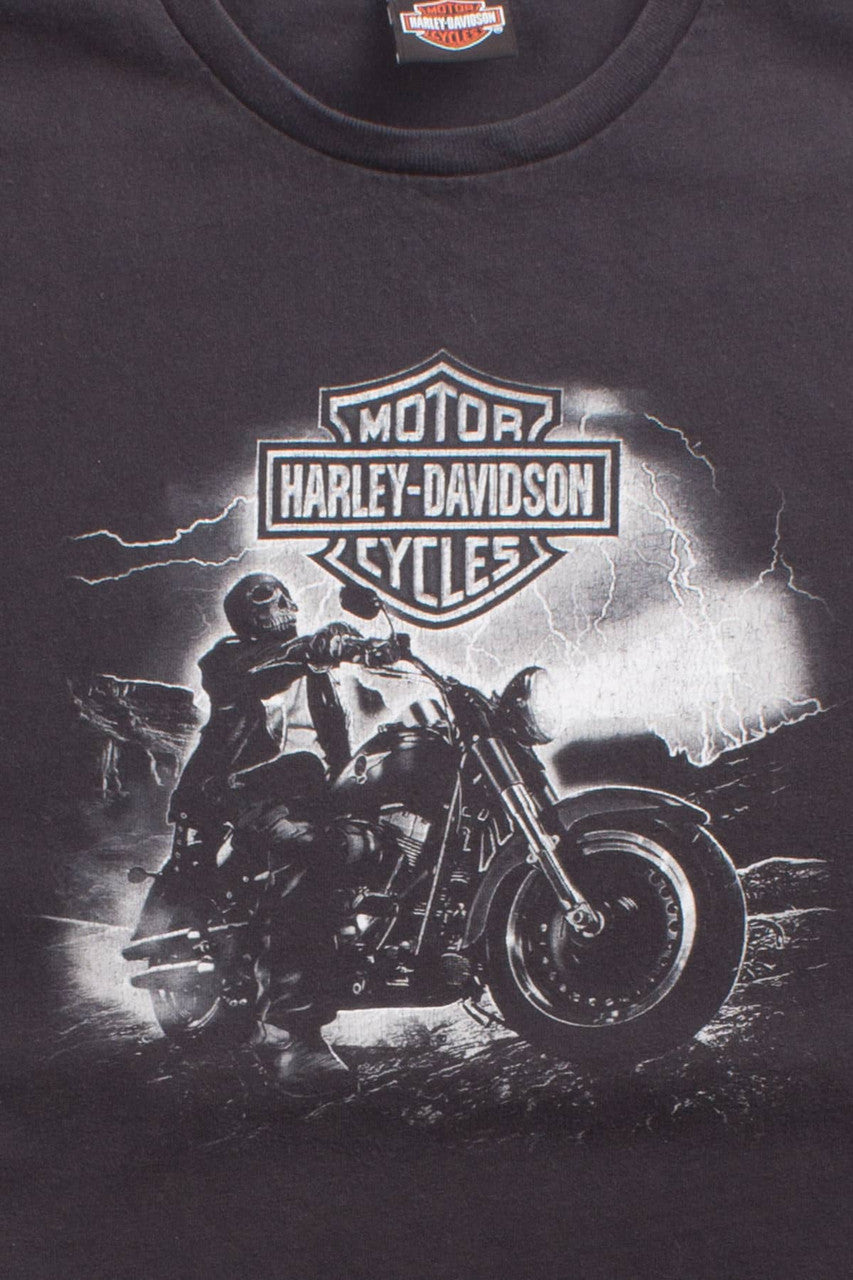Night Riding Skelton Harley Davidson T-Shirt