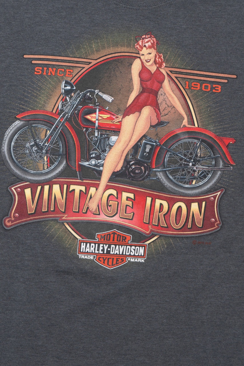 Harley Davidson "Vintage Iron" Pin-Up T-Shirt
