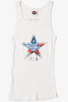  Harley Davidson "USA" Americana Star Ribbed Tank Top