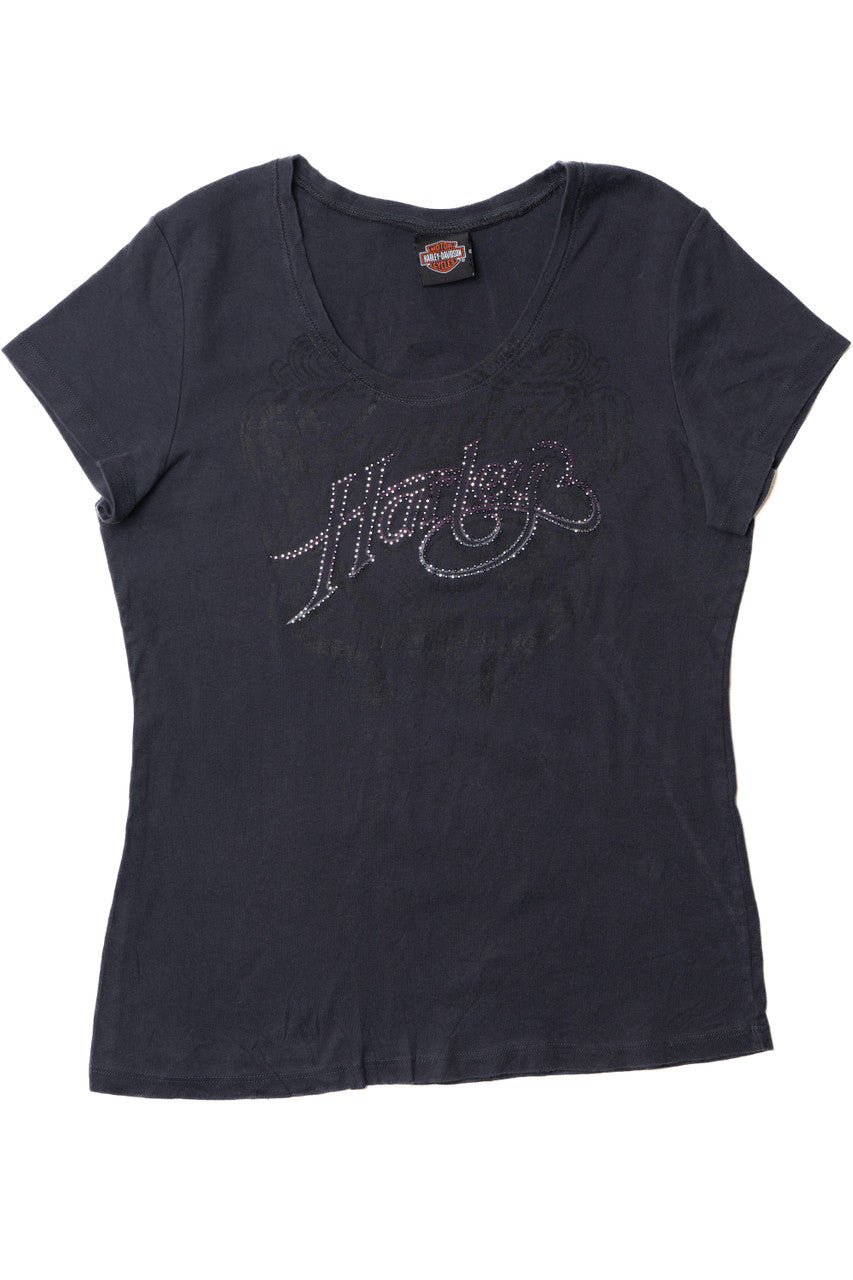 Harley Davidson "Harley" Bedazzled Austin, Texas T-Shirt
