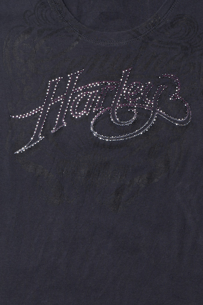 Harley Davidson "Harley" Bedazzled Austin, Texas T-Shirt