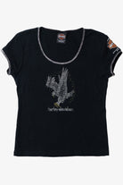  Harley Davidson Bedazzled Eagle T-Shirt