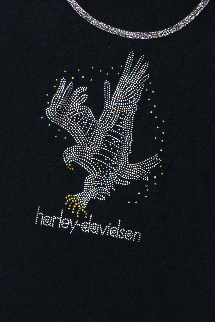  Harley Davidson Bedazzled Eagle T-Shirt