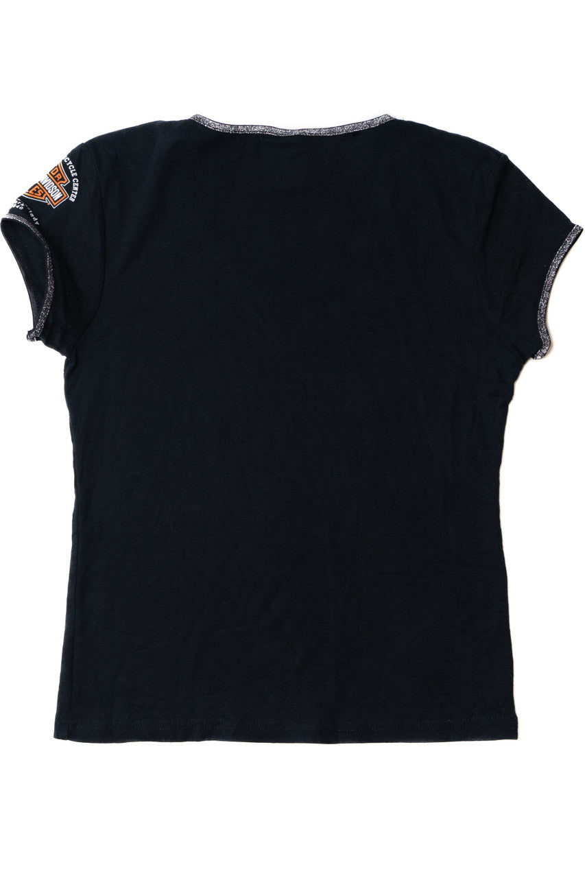  Harley Davidson Bedazzled Eagle T-Shirt