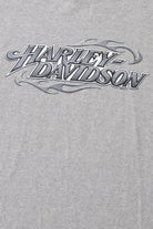 Harley Davidson Chrome Logo Micro Striped Heavyweight T-Shirt
