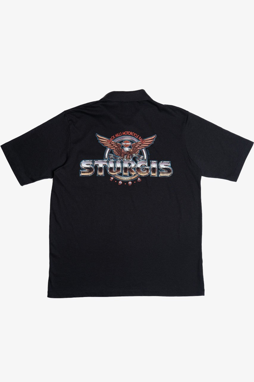 Vintage 1994 Harley Davidson Sturgis "Black Hills Motorcycle Rally" Polo