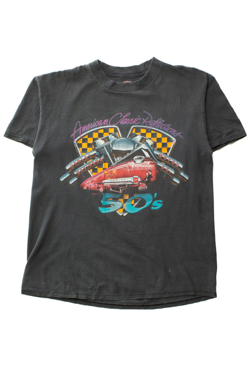 Vintage American Classic Reflections Harley Davidson T-Shirt (1998)