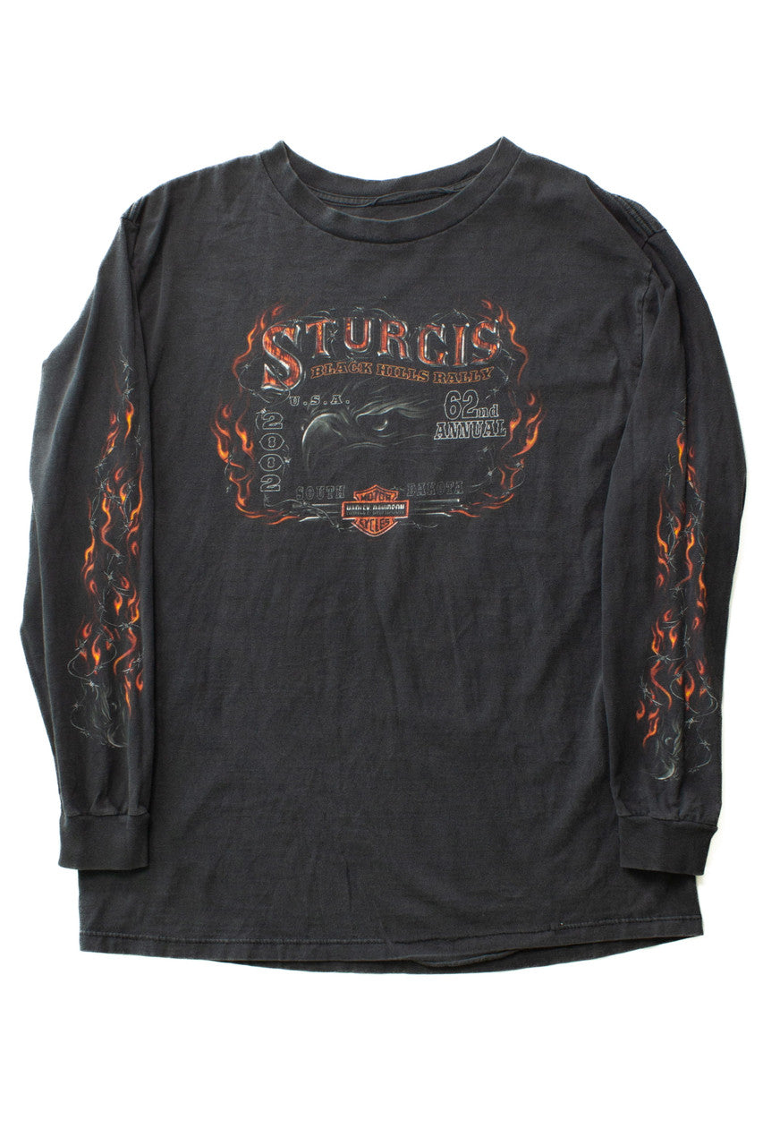 Vintage Sturgis Long Sleeve Harley Davidson T-Shirt (2002)