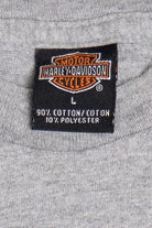Harley Davidson American Flag Star Pocket T-Shirt