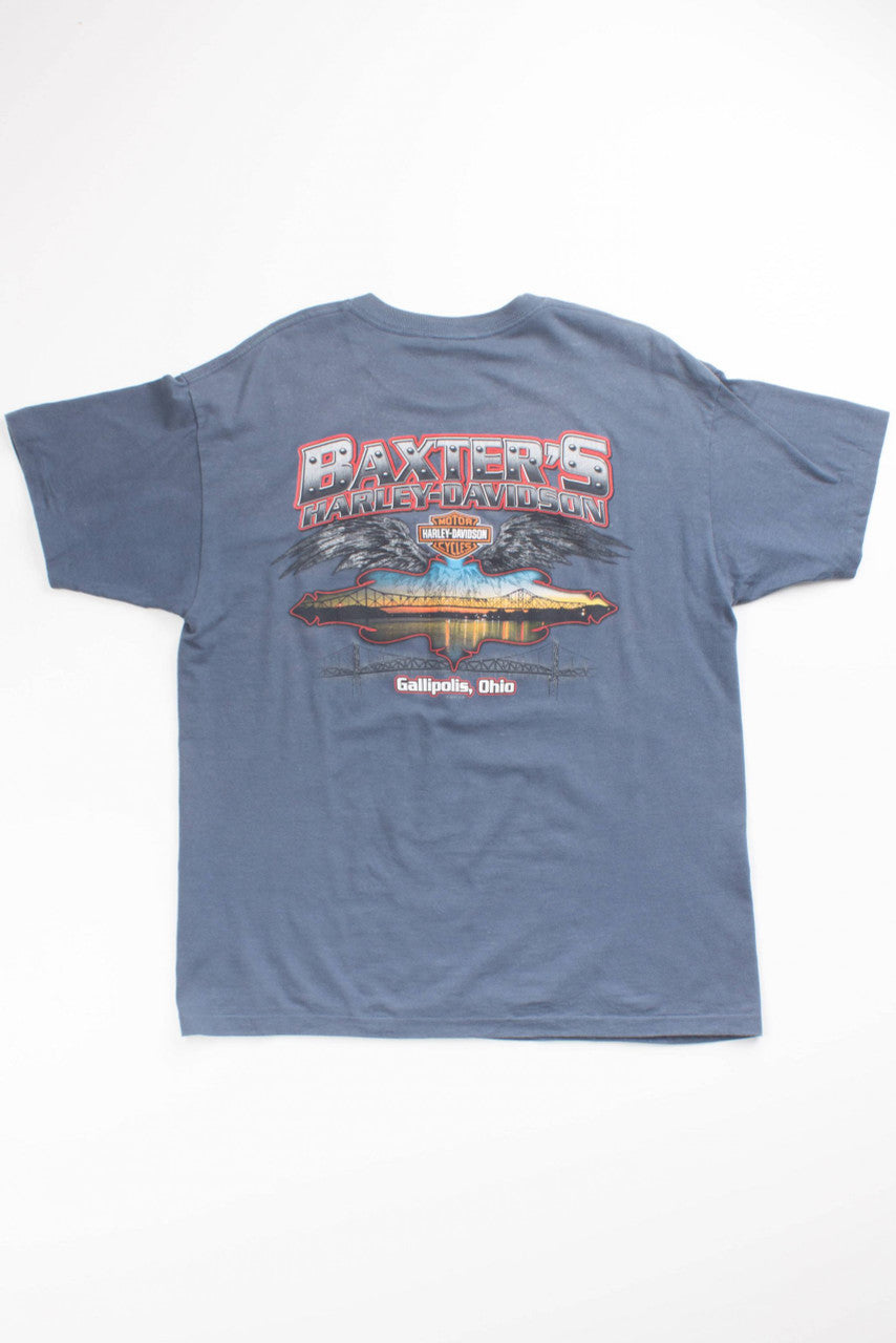 Bulldog Baxter's Harley Davidson T-Shirt