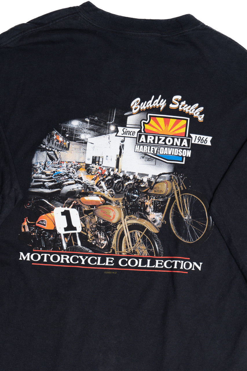 "Buddy Stubbs Motorcycle Collection" Harley Davidson Long Sleeve T-Shirt