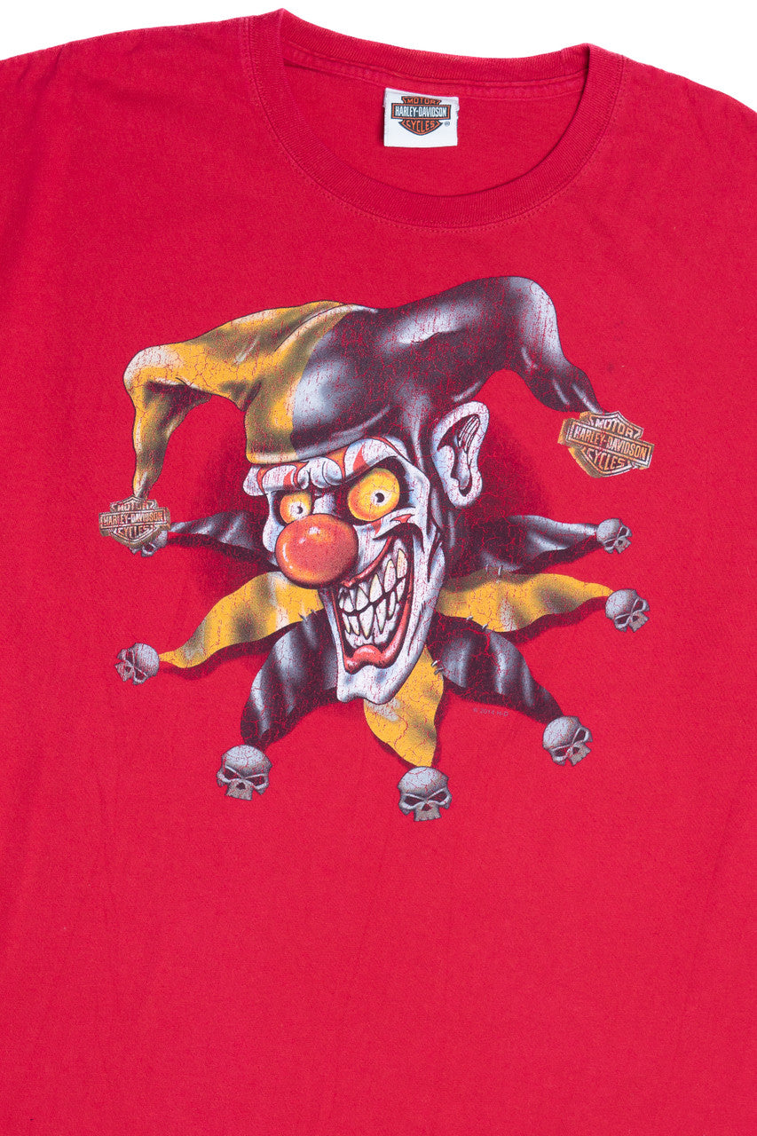 Evil Clown Jester Harley Davidson Seminole Sanford, FL T-Shirt
