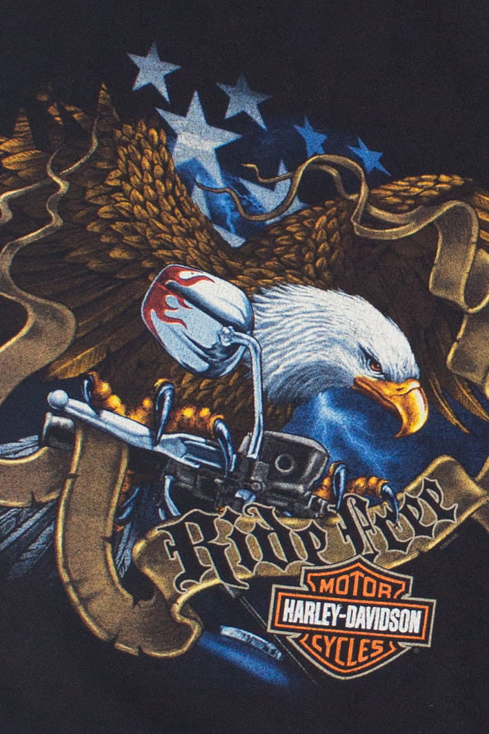 Ocean City Maryland "Ride Free" Eagle Harley Davidson T-Shirt (2009)