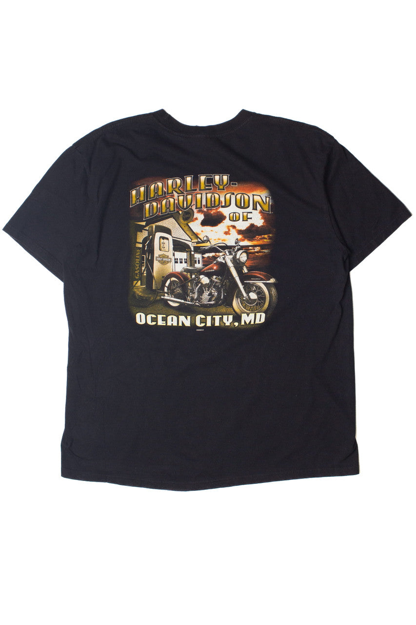 Ocean City Maryland "Ride Free" Eagle Harley Davidson T-Shirt (2009)