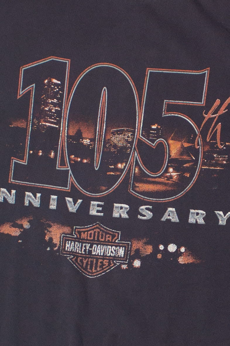 Oconomowoc Wisconsin 105th Anniversary Harley Davidson T-Shirt (2008)