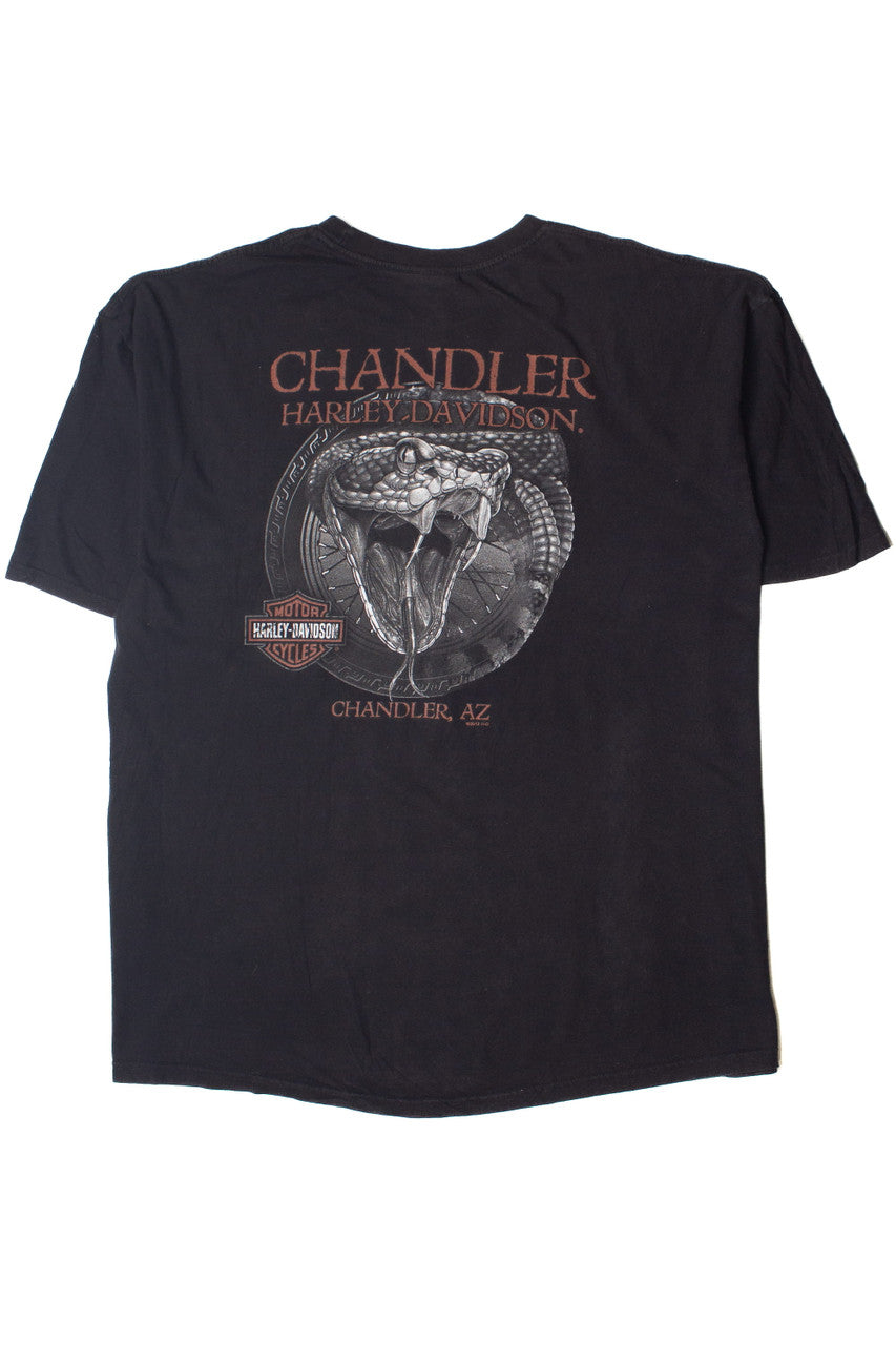 Chandler Arizona Skull Snake Harley Davidson T-Shirt (2012)