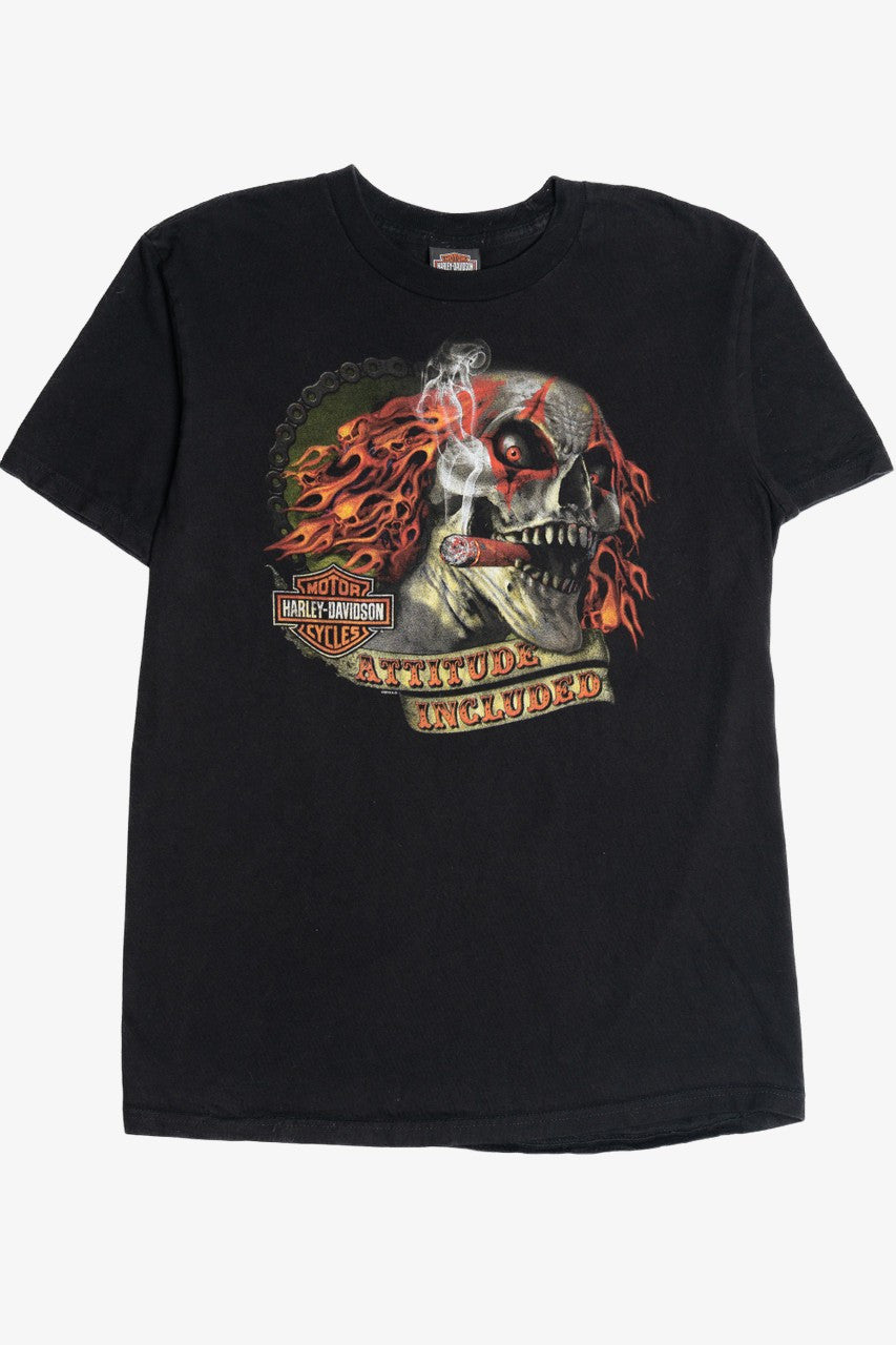 Harley Davidson "Attitude Included" Clown With Cigar T-Shirt (2010s)