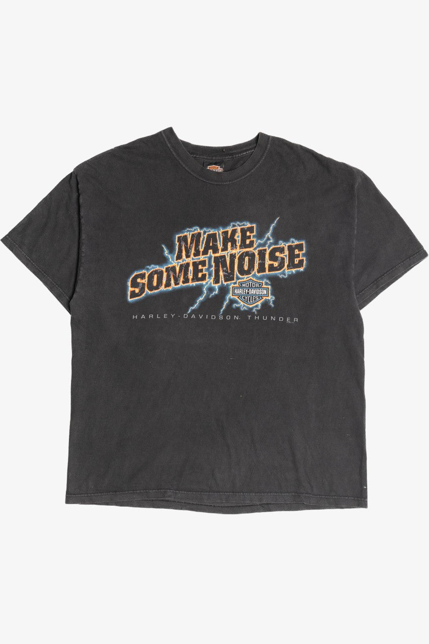 Vintage 2002 "Make Some Noise" Harley Davidson Thunder T-Shirt (2000s)