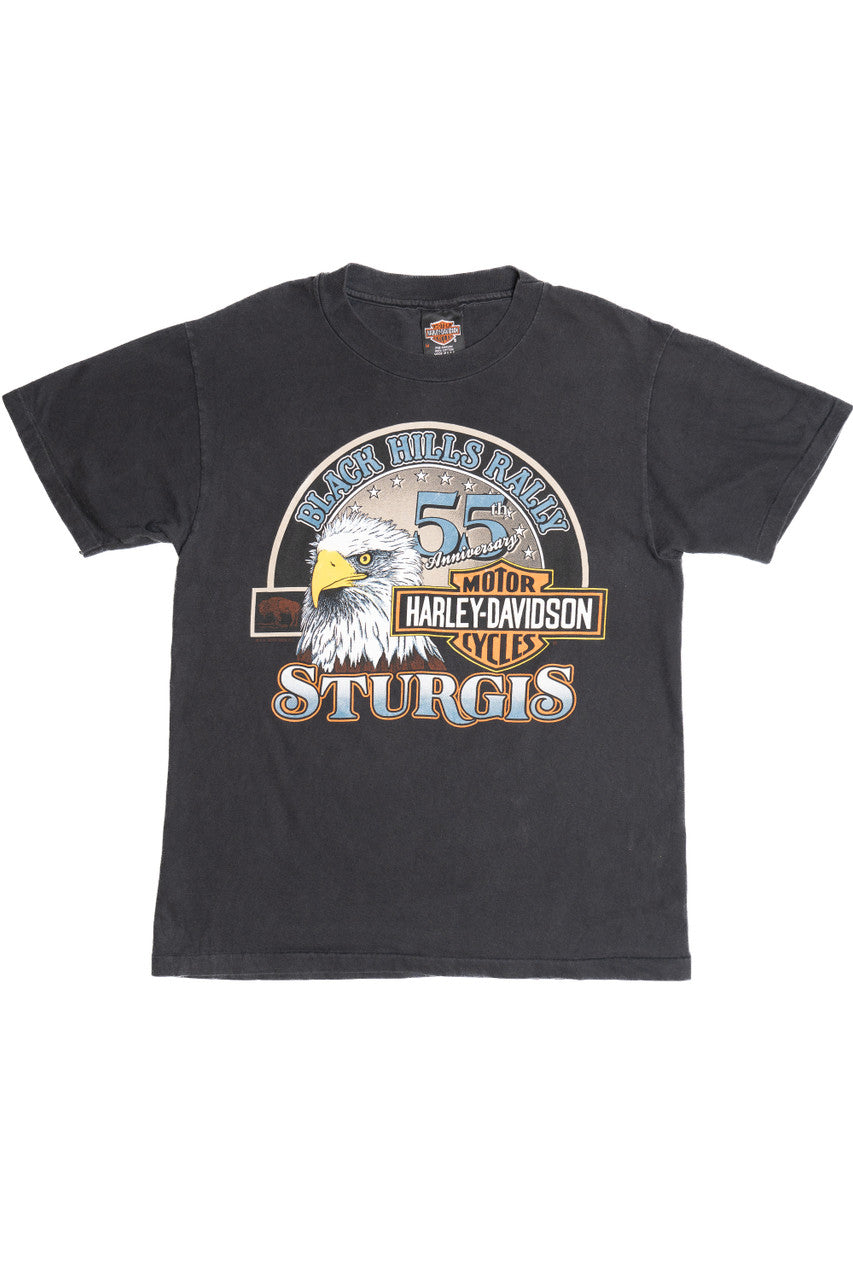 Vintage 1995 Sturgis Black Hills Rally Harley Davidson T-Shirt (1990s)