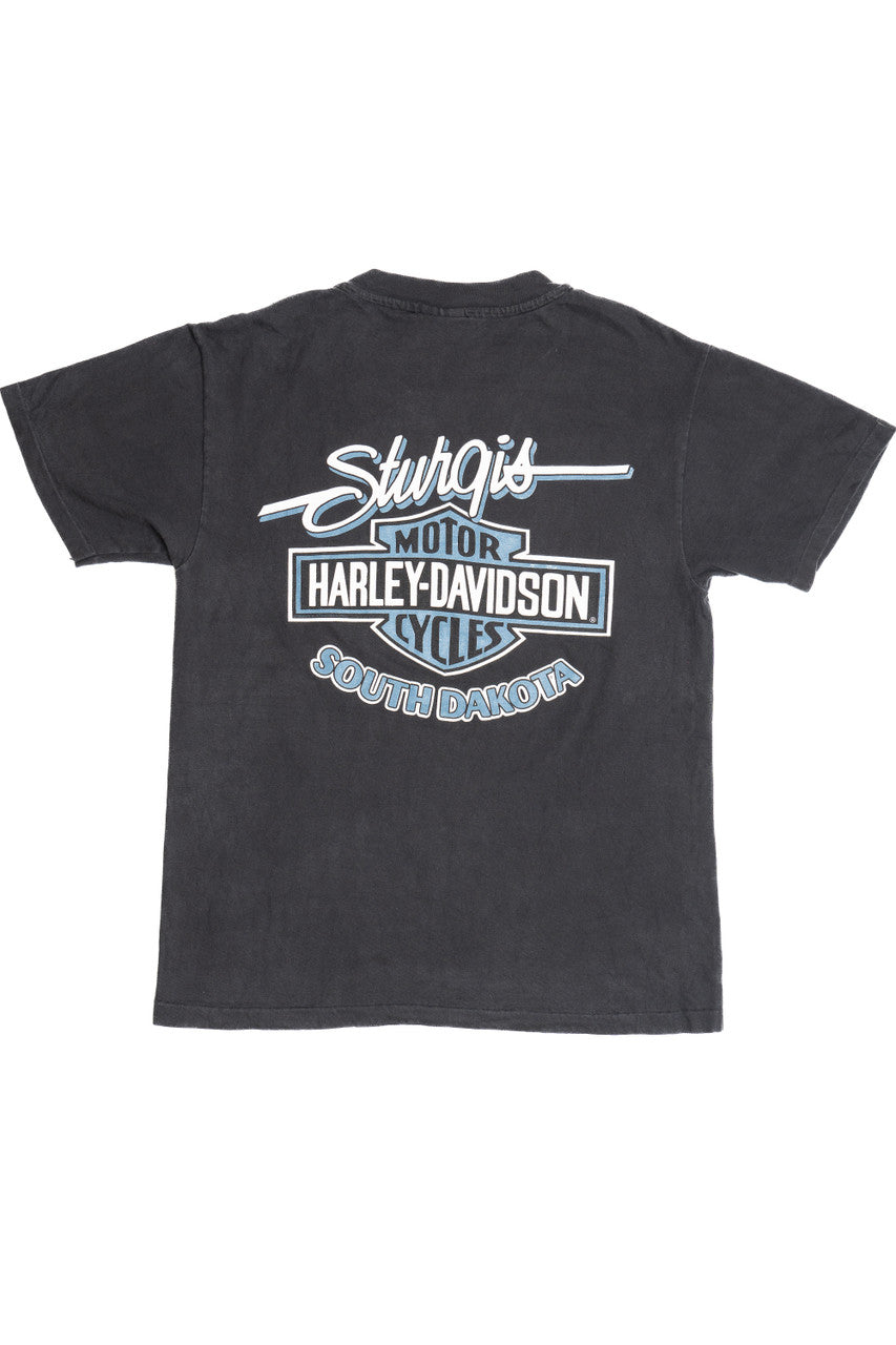 Vintage 1995 Sturgis Black Hills Rally Harley Davidson T-Shirt (1990s)