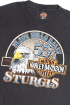 Vintage 1995 Sturgis Black Hills Rally Harley Davidson T-Shirt (1990s)