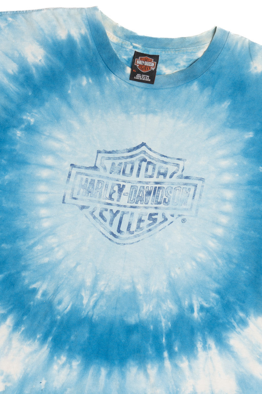 Vintage 1997 "Jim's" Tie Dye Harley Davidson T-Shirt (1990s)