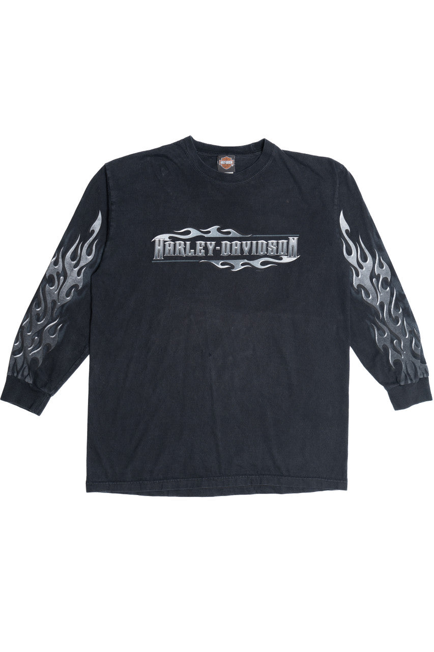 Vintage Chrome Flames Harley Davidson "Man O' War" T-Shirt (2000s)