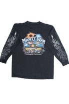 Vintage Chrome Flames Harley Davidson "Man O' War" T-Shirt (2000s)
