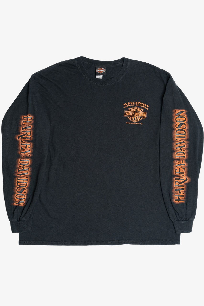 Harley Davidson Wisconsin Eagle Long Sleeve T-Shirt