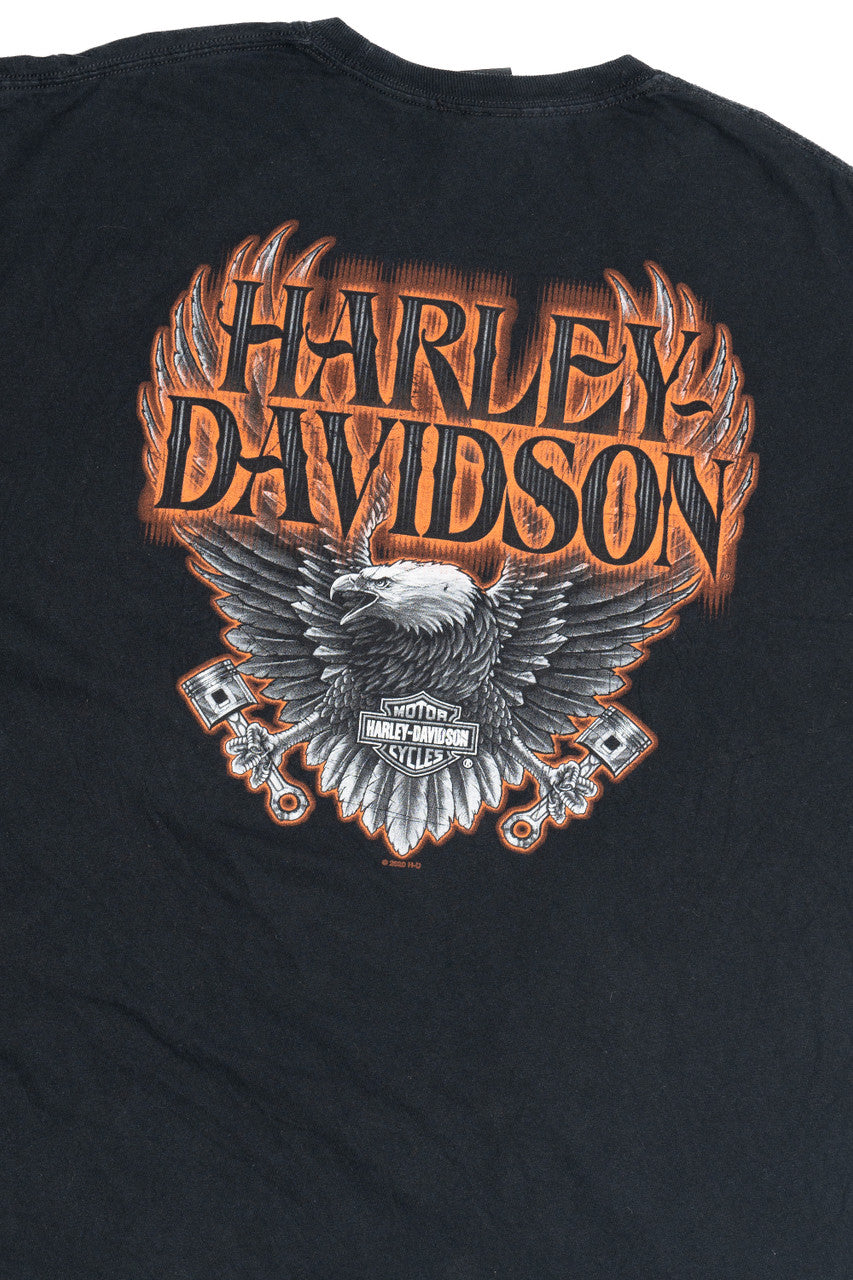 Harley Davidson Wisconsin Eagle Long Sleeve T-Shirt