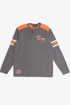 Harley Davidson Long Sleeve Henley T-Shirt 974
