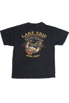 Harley Davidson "Bad To The Bone" Pin-Up "Lake Erie" T-Shirt
