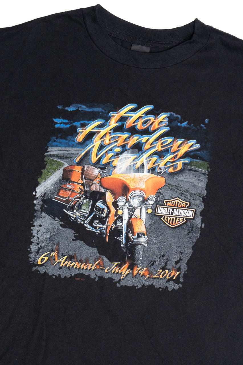 Vintage 2001 Harley Davidson "Hot Harley Nights" T-Shirt (2000s)
