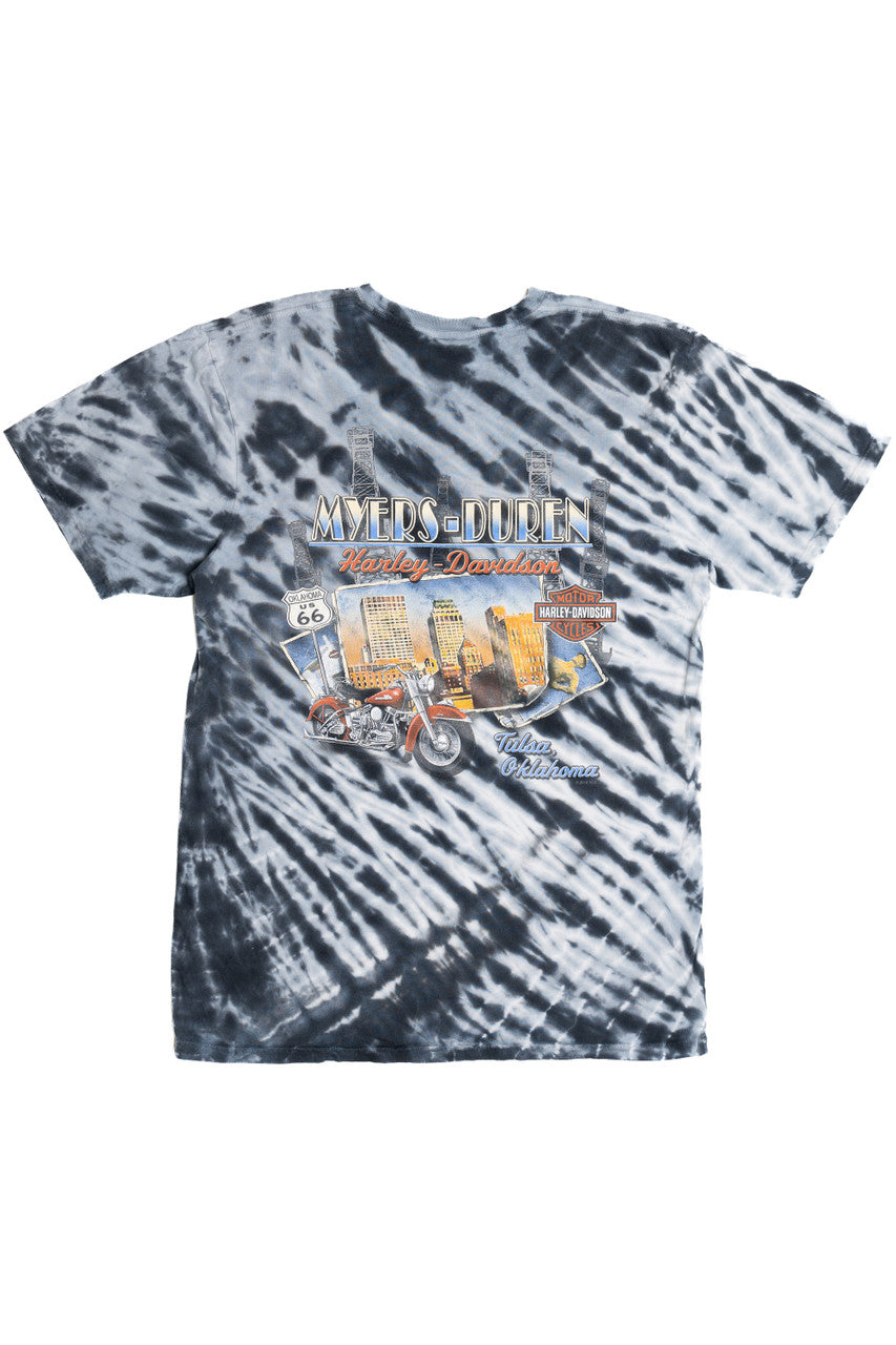 Harley Davidson "Tulsa, Oklahoma" Tie Dye T-Shirt