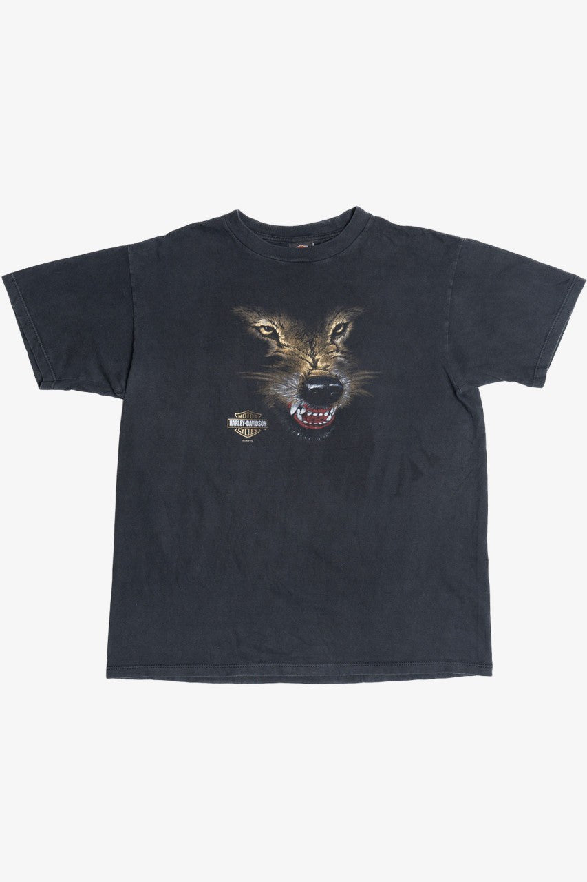 2002 Harley Davidson "Yellowstone" Wolf T-Shirt (2000s)