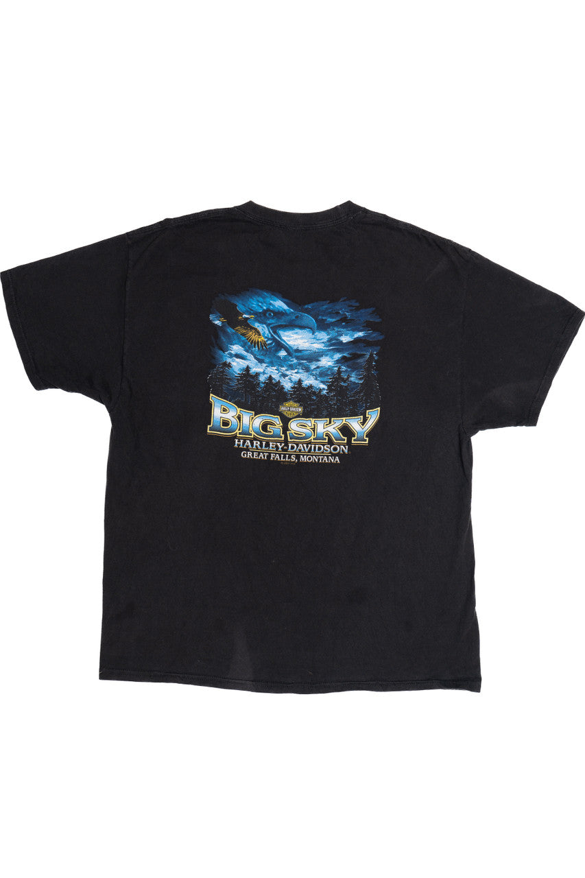 Harley Davidson "Big Sky" Montana Skull T-Shirt