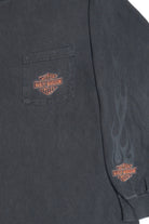 Harley Davidson Faded Flame Sleeve "Flaming Gorge" Long Sleeve T-Shirt (2000s)