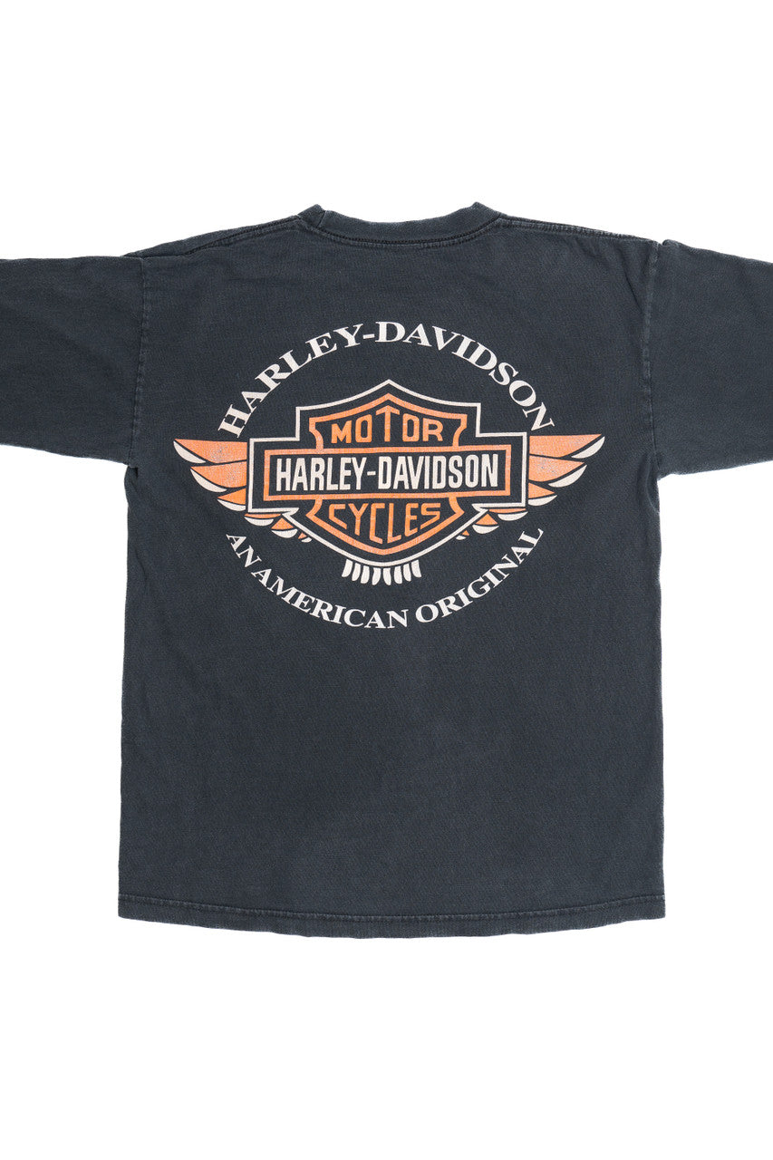Harley Davidson "An American Original" Faded Long Sleeve T-Shirt (2000s)