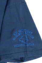 Harley Davidson Eagle Embroidered Detail T-Shirt (2010s)
