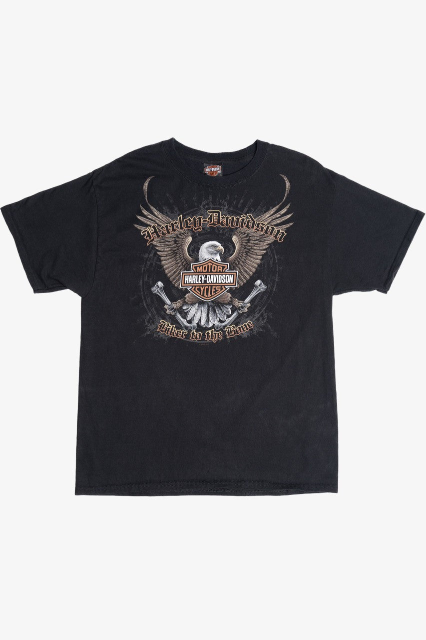 Harley Davidson "Biker To The Bone" "Thunder Creek" Eagle T-Shirt (2010s)