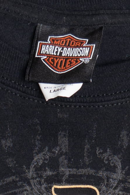 Harley Davidson "Biker To The Bone" "Thunder Creek" Eagle T-Shirt (2010s)