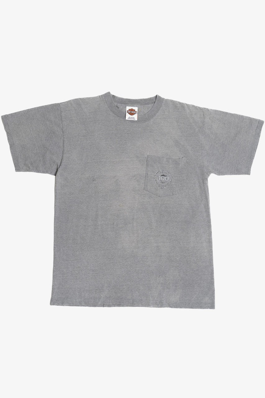 Vintage 2003 "Walker's Cycle" Salem, OR Harley Davidson Pocket T-Shirt (2000s)