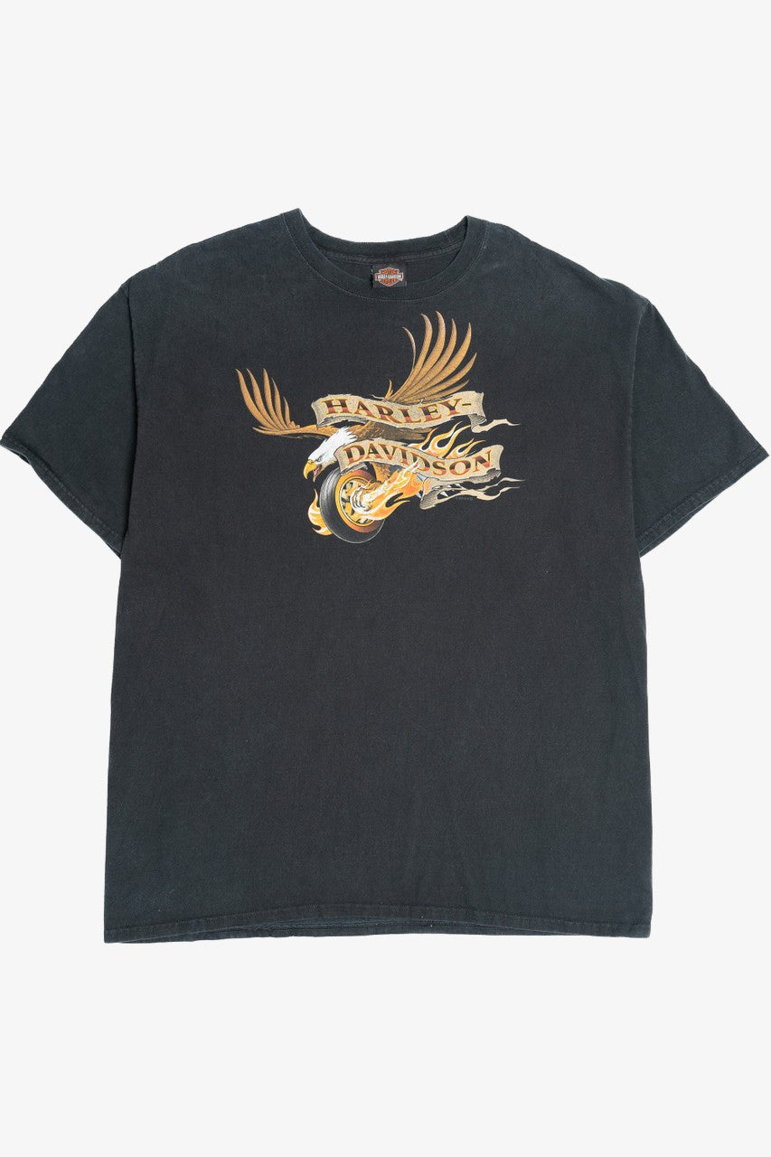 Harley Davidson North Texas Dallas Flames & Eagle T-Shirt (2010s)