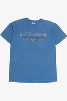 Harley Davidson "Olathe, Kansas" Faded Blue T-Shirt (2000s)