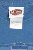Harley Davidson "Olathe, Kansas" Faded Blue T-Shirt (2000s)