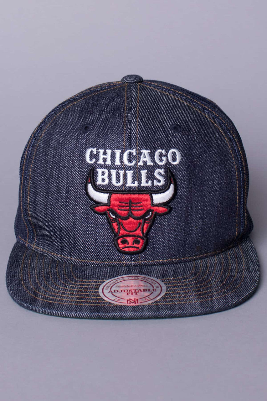 Denim Chicago Bulls Snapback Hat