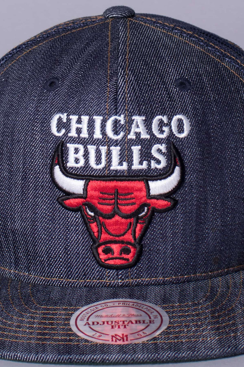Denim Chicago Bulls Snapback Hat