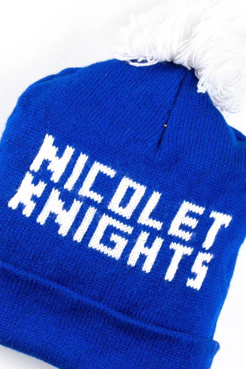 Nicolet Knights Pom Pom Vintage Beanie